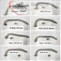 ราคา Sale คอท่อ งานสแตนเลส ขนาด 25 และ 28 mm สำหรับ Scoopy i Finn Nmax PCX Dream Spark Mio Click Wave 110 125i (21239961148)