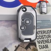 ราคา ที่ครอบกุญแจรถกุญแจแบบพับเคสสำหรับ Honda Jazz Civic City Accord Crv Brio Keychain Honda Key Cover (22506588172)