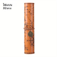 ราคา 1ชิ้นกล่องดินสอลายแผนที่สุดสร้างสรรค์ย้อนยุคกระเป๋าหนังใส่ดินสอม้วนความจุขนาดใหญ่กระเป๋ากระเป๋าใส่เครื่องเขียนแบบเรียบง่าย (21431387776)