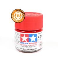 ราคา สีแดงใสสูตรน้ำ Tamiya Acrylic X27 Clear Red 10ml (1442290610)