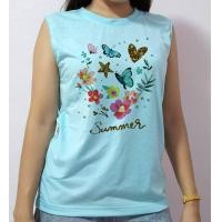 ราคา เสื้อแขนกุด เสื้อกล้าม เสื้อฤดูร้อน พิมพ์ลาย ผ้านุ่มใส่สบาย (21754984480)