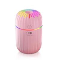 ราคา เครื่องทำให้ชื้น เครื่องพ่นอโรม่า Humidifier เครื่องพ่นไอน้ำ เพิ่มความชื้น เครื่องเพิ่มความชื้นในอากาศ 300ml เพิ่มความชื้น ไฟหลากสี (20446784634)