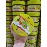 ราคา สครับโครตโสมน้ำนมสูตรโสมผสมมะนาวขมิ้น by พริ้วพราว กระปุกสีเขียว (17324830662)