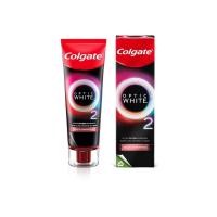 ราคา Colgate Optic White O2 85g คอลเกต ยาสีฟัน อ๊อพติค ไวท์ โอทู 85 กรัม อะโรมาติค พีช ออสแมนตัส (22384175199)
