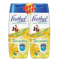 ราคา 1แถม1 สินค้าแถมในแพ็ค Feather Nature Clean Care Shampoo 340ml แฟซ่า เนเจอร์คลีน แคร์ แชมพู 340มล (20955878003)