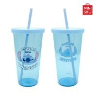 ราคา MINISO แก้วน้ำทรงสูง พร้อมหลอด Disney Lilo Stitch Collection 600mL (22361604460)