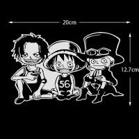 ราคา One Piece สติ๊กเกอร์รถสะท้อนแสง Luffy Ace Roronoa Zoro รถประตูกระจกการ์ตูนรูปลอก JDM สติกเกอร์ตกแต่ง (21491230400)