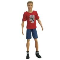 ราคา เสื้อผ้าตุ๊กตา1 6หลากสีสำหรับชุดตุ๊กตาเด็กผู้ชายเคนเสื้อยืดมีฮู้ดกางเกงกางเกงสำหรับแฟนตุ๊กตาบาร์บี้ (19665745957)