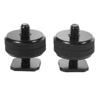 ราคา DNK 1 4 inch 20 Hot Shoe Mount Adapter Tripod Screw to Flash Hot Shoe for DSLR Camera Rig 2 Packs (22151486969)
