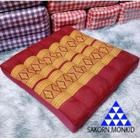 ราคา เบาะรองนั่ง Size 38x38x6 cm เบาะนั่งลายขิด เบาะนั่งลายไทย เบาะนั่งผ้าขิด (22397619524)