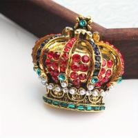 ราคา เพชร Encrusted วรรณกรรมโบราณเข็มกลัดมงกุฎงานหนักมงกุฎมุกเข็มกลัดมงกุฎ (22037104503)