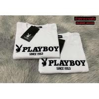 ราคา ขายดี เสื้อยืดPLAYBOY งานปักอก สกรีนแขน มี 5 สี ใส่ได้ชายและหญิง S M L XL (22206730432)