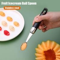 ราคา 1ชิ้นผลไม้ไอศครีมบอลช้อนสแตนเลสแตงโม Ballerเรียบรอบลูกแตงโมแตงโมตักสำหรับแตงโมไอศครีมผลไม้ซอร์เบทลูกชิ้น (16588520739)