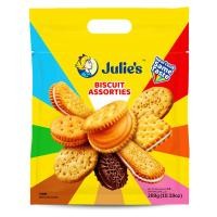 ราคา บิสกิตเนยถั่ว และ รสชีส ห่อใหญ่ 360g Julies peanut butter biscuit (14674663045)