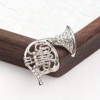 ราคา แตรเข็มกลัดทองเหลืองชุดเพชรเงินเกรดสูง (22413704434)