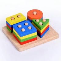 ราคา ของเล่นไม้สวมหลัก เสริมพัฒนาการเด็ก ของเล่นไม้ เสริมทักษะ TOY 03 (22489319483)