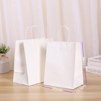 ราคา ถุงกระดาษของขวัญสีขาว ถุงกระดาษใส่ของกลับบ้าน ขายส่งถุงกระดาษ (22060889609)