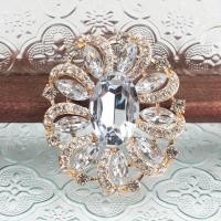 ราคา เข็มกลัดดอกไม้เข็มกลัดเพชรกระจกขนาดใหญ่สุดหรูคุณภาพสูง (22087795185)