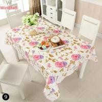 ราคา WF ผ้าคลุม Taplak Meja PVC กันน้ำมันกันน้ำ106 152ซม สำหรับตกแต่งบ้านห้องครัวผ้าปูโต๊ะ (21373120898)