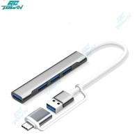 ราคา ฮับ USB C Hub 4 Multi Port USB Type C Hub กับ USB2 0 USB3 0ฟังก์ชัน OTG อะแดปเตอร์ตัวแยก USB ที่รองรับ Win7 8 10 (22386685441)