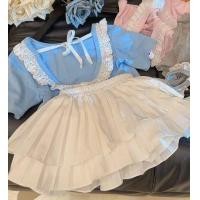 ราคา Babyonline Y353 J6 เสื้อยืดคอกลมแขนสั้นสีพื้นสำหรับเด็กแต่งโชว์หลังลายลูกไม้สุดน่ารัก ผ้าเรย่อน นิ่ม (21714208336)