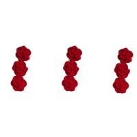 ราคา 3ชิ้นกิ๊ฟหนีบผมกุหลาบกำมะหยี่สีแดงเกาหลีสำหรับผู้หญิงที่หนีบผมที่สง่างามสำหรับเด็กผู้หญิงกิ๊บหนีบผมเครื่องประดับผมแต่งงาน (18635687524)