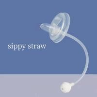 ราคา หลอดดูดเครื่องดื่มแก้วหัดดื่ม1ชิ้นพร้อมที่จับลูกบอลแรงโน้มถ่วงอุปกรณ์เสริมสำหรับขวดนม Avent ธรรมชาติ ไม่มีขวด (19772957559)