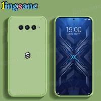 ราคา Jingsanc เคสโทรศัพท์สำหรับ Black Shark 4 4 Proเคสซิลิโคนเหลวนิ่มขอบตรงทรงสี่เหลี่ยมแฟชั่นป้องกันกล้องกันกระแทกด้านหลัง (7889262840)