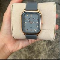 ราคา นาฬิกาBolunแท้ทรงเหลี่ยมปัดจุดเพชรสายสิริโคน (22356191593)