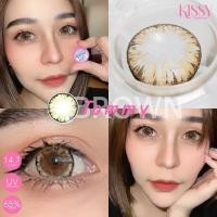 ราคา คอนแทคเลนส์ บิ๊กอาย Tommy Brown Gray Kissylens ลายฮิต ตาโตละมุนมาก ขายดีมาก กรองแสงกันยูวี (22563854211)