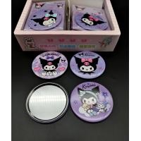 ราคา แพ็ค12ชิ้น Kuromi กระจกกลม ลายการ์ตูนคุโรมิ หลากสีสัน น่ารัก น่าใช้ (22360752515)