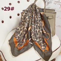 ราคา ผ้าโพกหัวลายพิมพ์ดอกไม้สวยงาม35 4 ผ้าคลุมไหล่ผ้าไหมซาตินสไตล์จีนที่รัดศีรษะกันลมสำหรับผู้หญิง (20942105436)