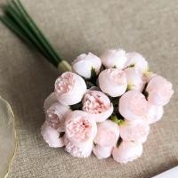 ราคา ดอกไม้ปลอม กุหลาบปลอม เทียม27หัว ดอกโบตั๋นดอก กุหลาบดอกไม้ ดอกไม้เจ้าสาวช่อดอกไม้สำหรับตกแต่งบ้านงานแต่งงาน ของแต่งห้อง (22257569301)