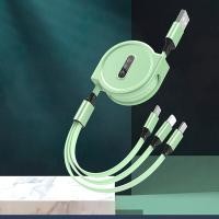 ราคา 3 in 1 ซิลิโคนเหลว USB Type C สายชาร์จ Micro USB สำหรับ iPhone Android ชาร์จโทรศัพท์มือถือสายเคเบิลข้อมูล (22484931499)