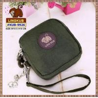 ราคา Lingkub9926 ขนาด4นิ้ว กระเป๋าสตางค์แบบมีสายคล้องมือ กระเป๋าผู้หญิง มี2ช่องซิป (22183203120)