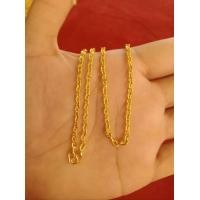 ราคา สร้อยคอลายคตกิต ลายทองแท้โบราณ นน 1สลึง สี24k (21783326046)
