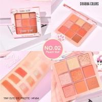 ราคา HF654 Sivanna Tiny cute eye palette อายแชโดว์น้องเหมียว อายแชโดว์พาเลท9สี (22277240243)