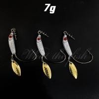 ราคา เบ็ดเกี่ยวเหยื่อยาง ซองละ 3 ตัว ถ่วงตะกั่วทรงปลา พร้อมใบหลิว เบ็ดเกี่ยวหนอนยาง ตัวเบ็ดเท็กซัส เบ็ดเกี่ยวยาง ตาเบ็ดเท็กซัส R140 (22365419227)