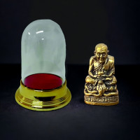 ราคา พระเกจิ ชื่อดังแห่งสยาม ปู่ทวด สมเด็จโต องค์ทองเหลือง ครอบแก้ววางหน้ารถ คุ้มครองให้ปลอดภัยจากอันตรายทั้งปวง (21443828580)
