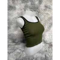 ราคา เสื้อกล้ามวินเทจสายสี เอวลอย ผ้าคอตตอน กล้าม เอวลอย (19380625353)