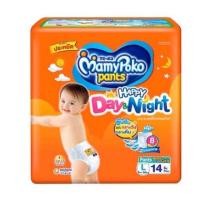 ราคา Mamypoko Pants มามี่โพโค ห่อสีส้ม All Day Dry รุ่น Small ห่อเล็ก ไซส์ L 14 ชิ้น 1 ห่อ (22272455450)