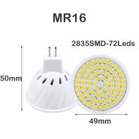 ราคา หลอดโคมไฟ GU10 MR16 E27 AC 220V 3W 5W 7W หลอดสปอตไลท์ไฟ LED 36 54 72ไฟเฉพาะจุด LED 2835 Grow ไฟในบ้านไฟปลูกพืช (20055017943)