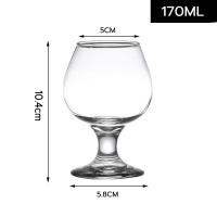 ราคา แก้วบรั่นดี วิสกี้ แก้วคอกเทล ขนาด 170 ml แก้วไวน์แดง บรั่นดีมีขา (22510308507)