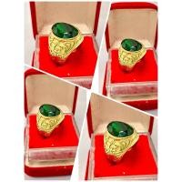 ราคา แหวนทอง 18K พลอยมรกตสีเขียว ช่วยเสริมราศี ความอุดมสมบูรณ์ ร่มเย็น ร่ำรวย (21528696051)