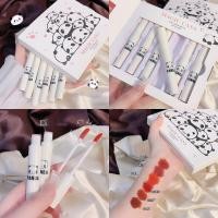 ราคา พร้อมส่ง เซ็ทลิปทินท์ น้องหมี 6แท่ง ลิปสติก โทนแดงอิฐ อิฐ แดงก่ำ ตุ่นๆ สีสวย เกลี่ยง่ายลิปสติกลิปเซต MAGIC CASA 0030 (17246554304)