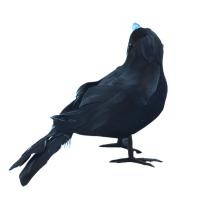 ราคา Microgood รูปปั้นอีกาขนนกทำมือ1ชุดทำด้วยมือเหมือนจริงโฟมเครื่องประดับอีกาในร่มกลางแจ้งตกแต่งงานปาร์ตี้ (19887197291)