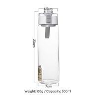 ราคา 350ขวดน้ำพลาสติกใส350ml 550ml 800มล ฝาปิดป้องกันน้ำล้น (22312652102)