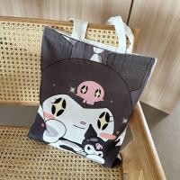 ราคา กระเป๋าผ้าใบ Kuromi Sanrio กระเป๋านักเรียนโรงเรียนกระเป๋าถือกระเป๋าถือกระเป๋าความจุขนาดใหญ่สำหรับหนังสือ (22120041206)