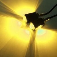 ราคา ไฟตาแมว LED 12V ไฟตาแมวมีข้าง 3W ไฟเลี้ยวแต่ง ไฟส่องป้ายทะเบียน 2ชิ้น เลือกสีได้ (22383903197)