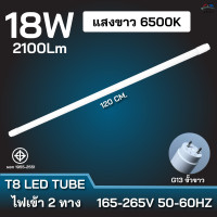 ราคา หลอดไฟLEDT8 ขั้วสีขาว ขั้วสีทองหลอด หลอดไฟสั้น9W 20W ไฟยาว18W 40W แสงสีขาว6500K ไฟเข้า2ด้าน (22310959234)